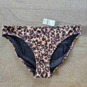 American Eagle Aerie leopard print swimwear bikini bottom